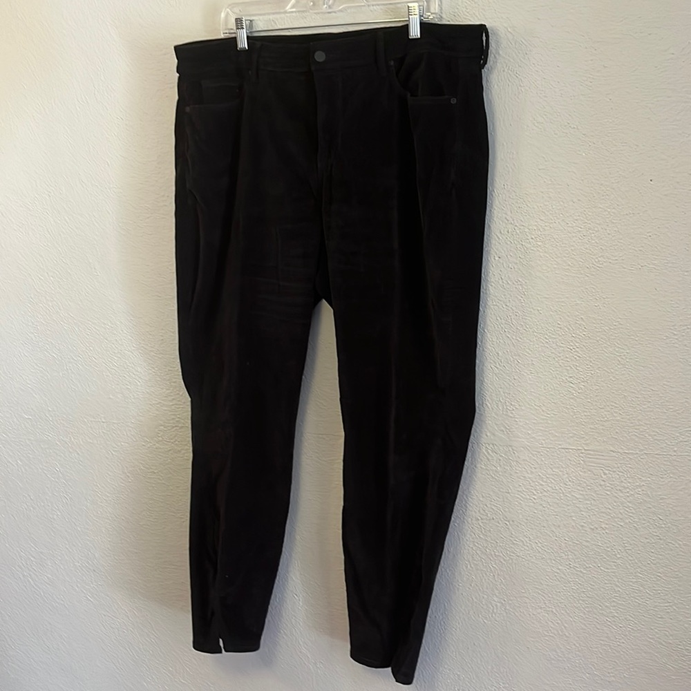 Black velour Ami skinny Nydj 16w